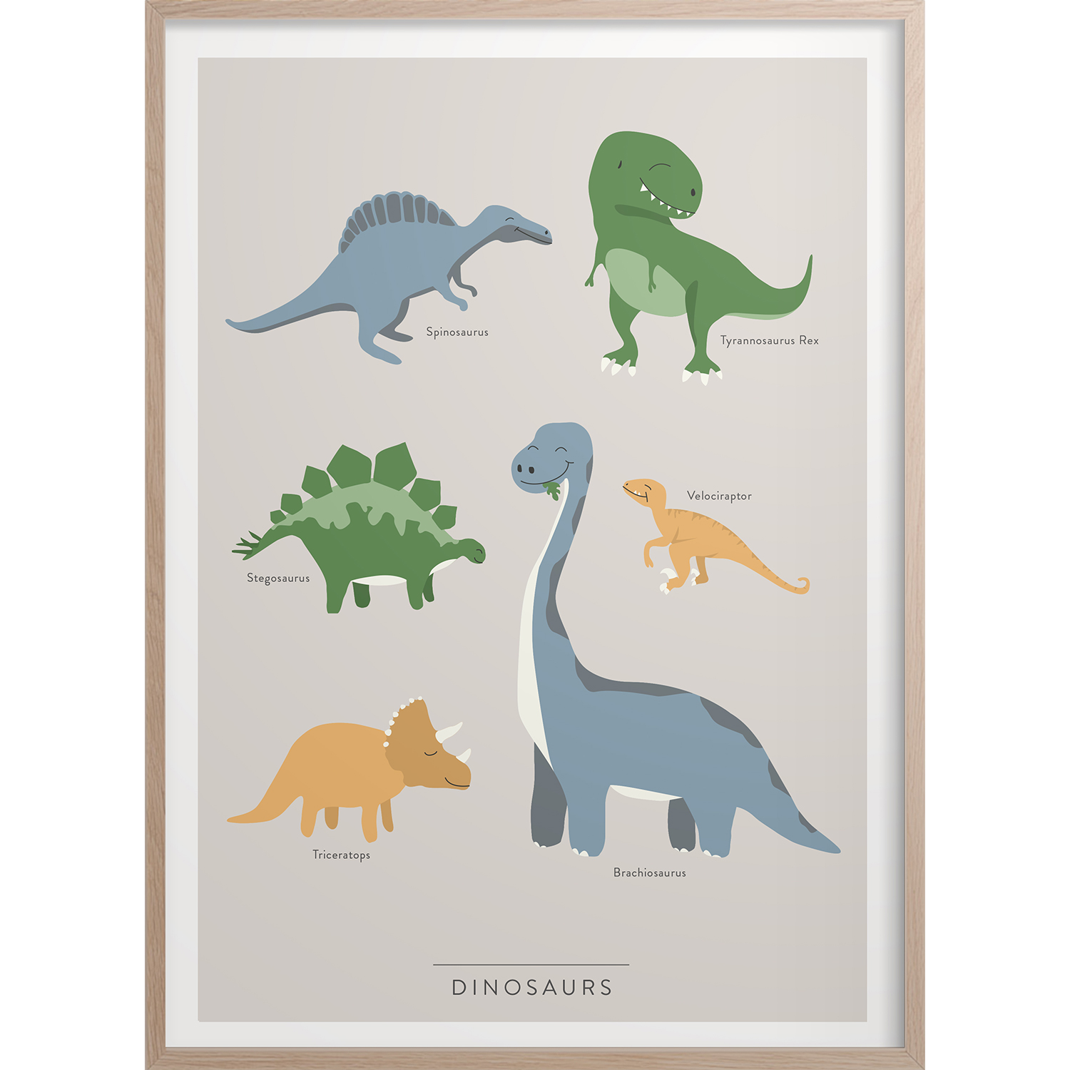 Dinosaurs Poster 30x40 - Kunskapstavlan® @ RoyalDesign