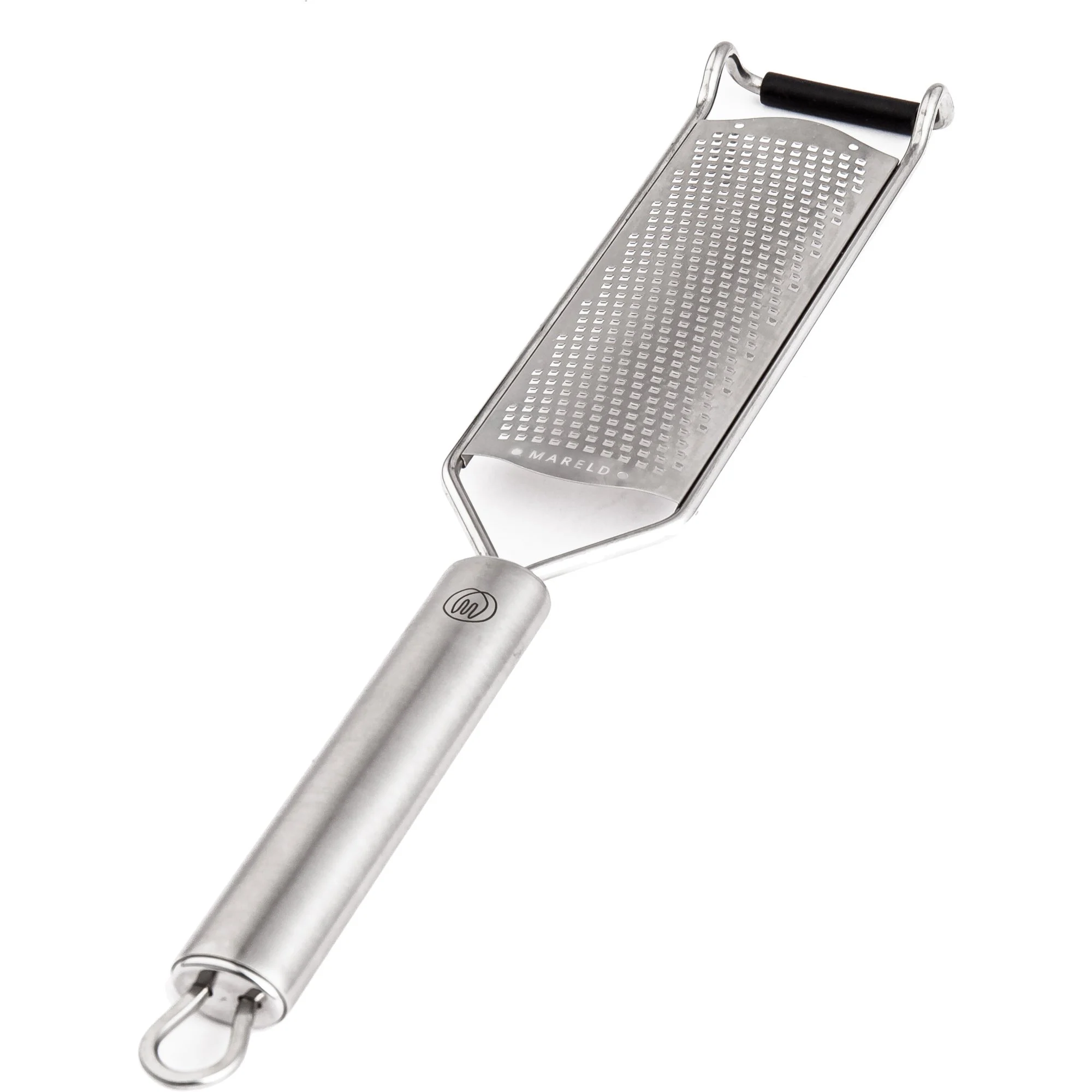 Microplane 10 3/4 x 3 3/8 Black Fine Grater with Grip 444002