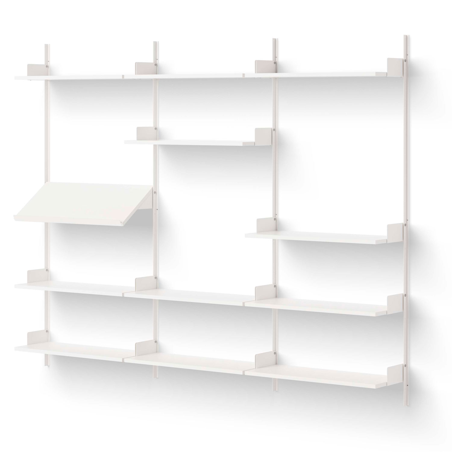 White Wall Shelving System