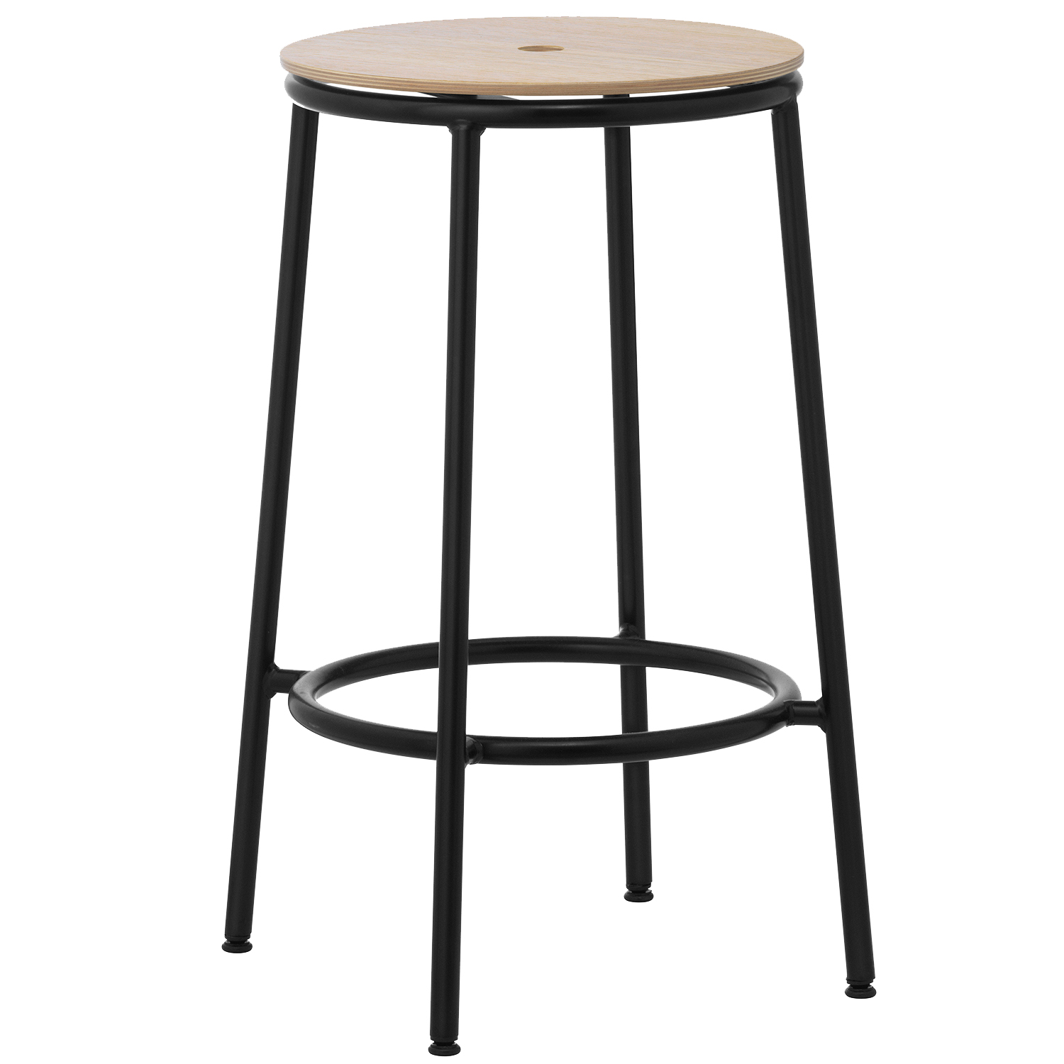 Wooden bar stools with best sale black legs