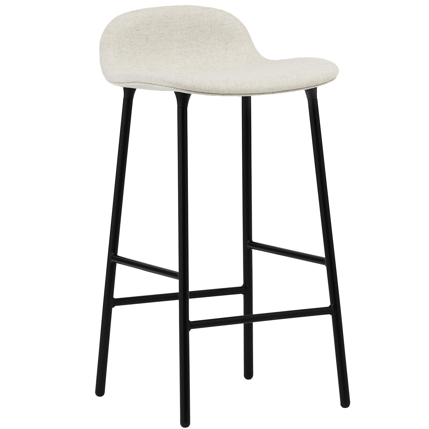 Normann Copenhagen Form Counter Stool Metal Legs Upholstered