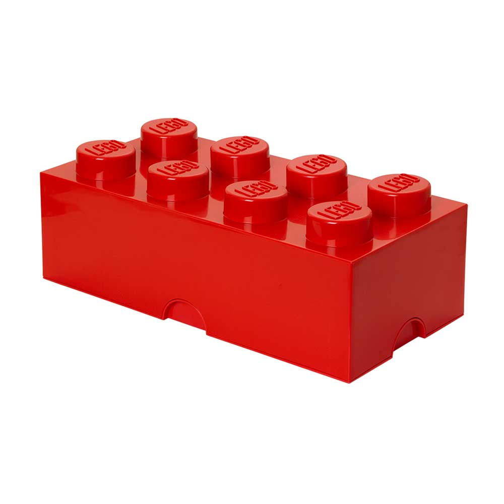Saga besøg annoncere LEGO® Storage Box 8 Knobs, Bright Red - Room Copenhagen @ RoyalDesign