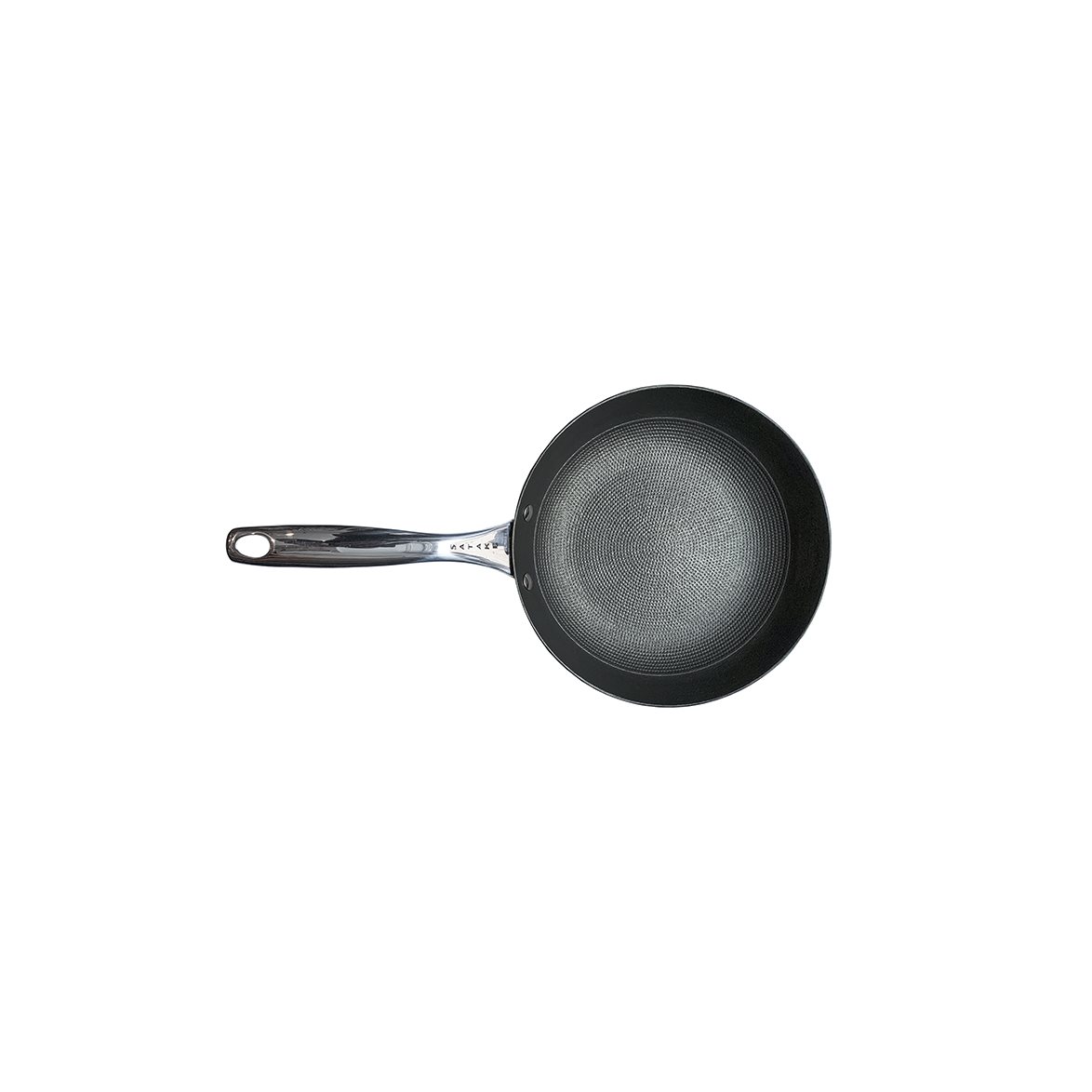 Source Non-stick lightweight cast iron wok with honeycomb design