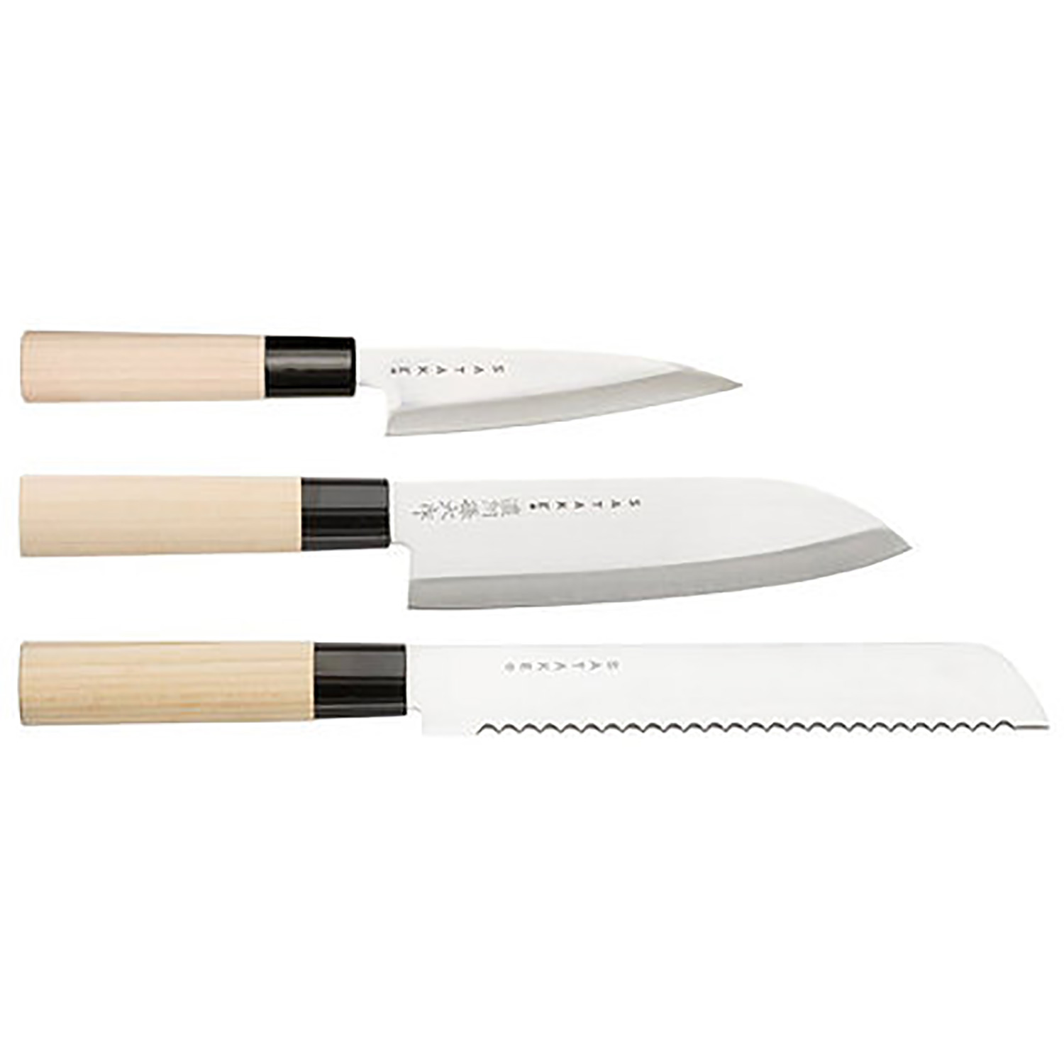 hokoukou　3セット Houcho Knife Set - 3 Knives from Satake | RoyalDesign