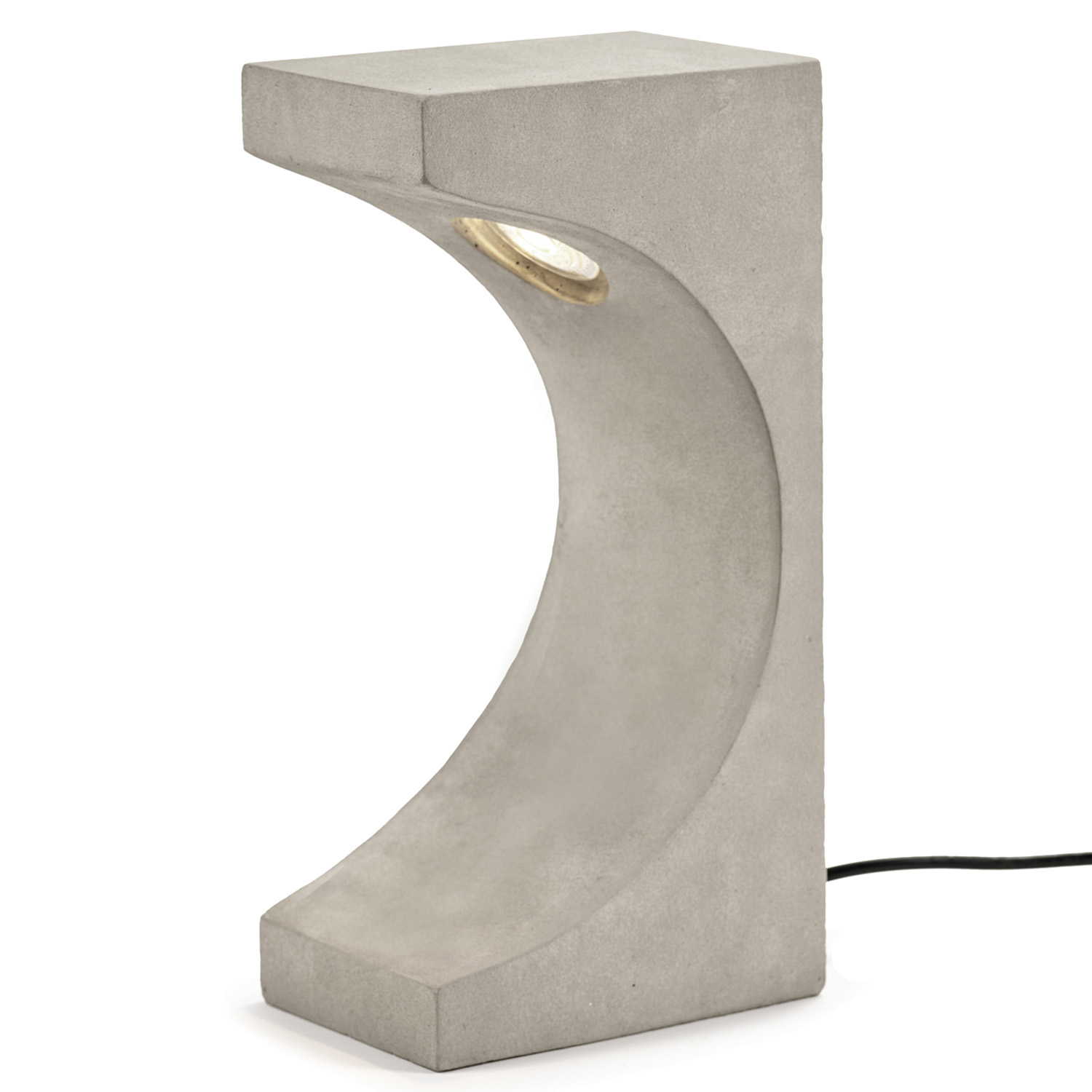 Cement table sale lamp