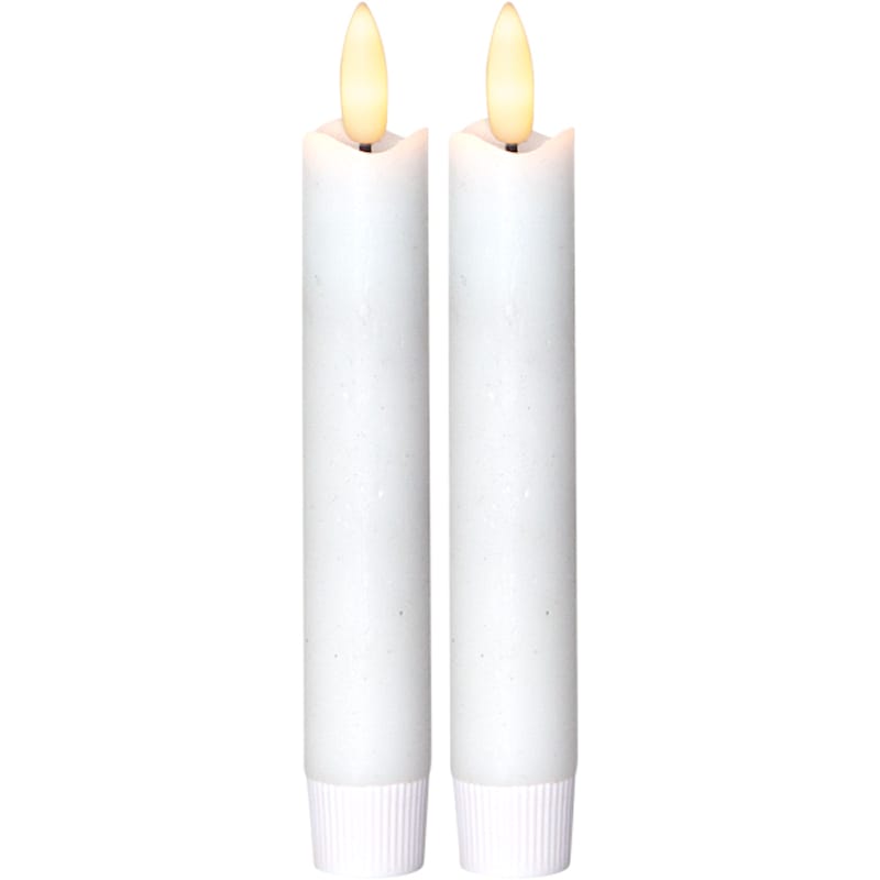 LED Antique Candle White 15 cm - Trading RoyalDesign