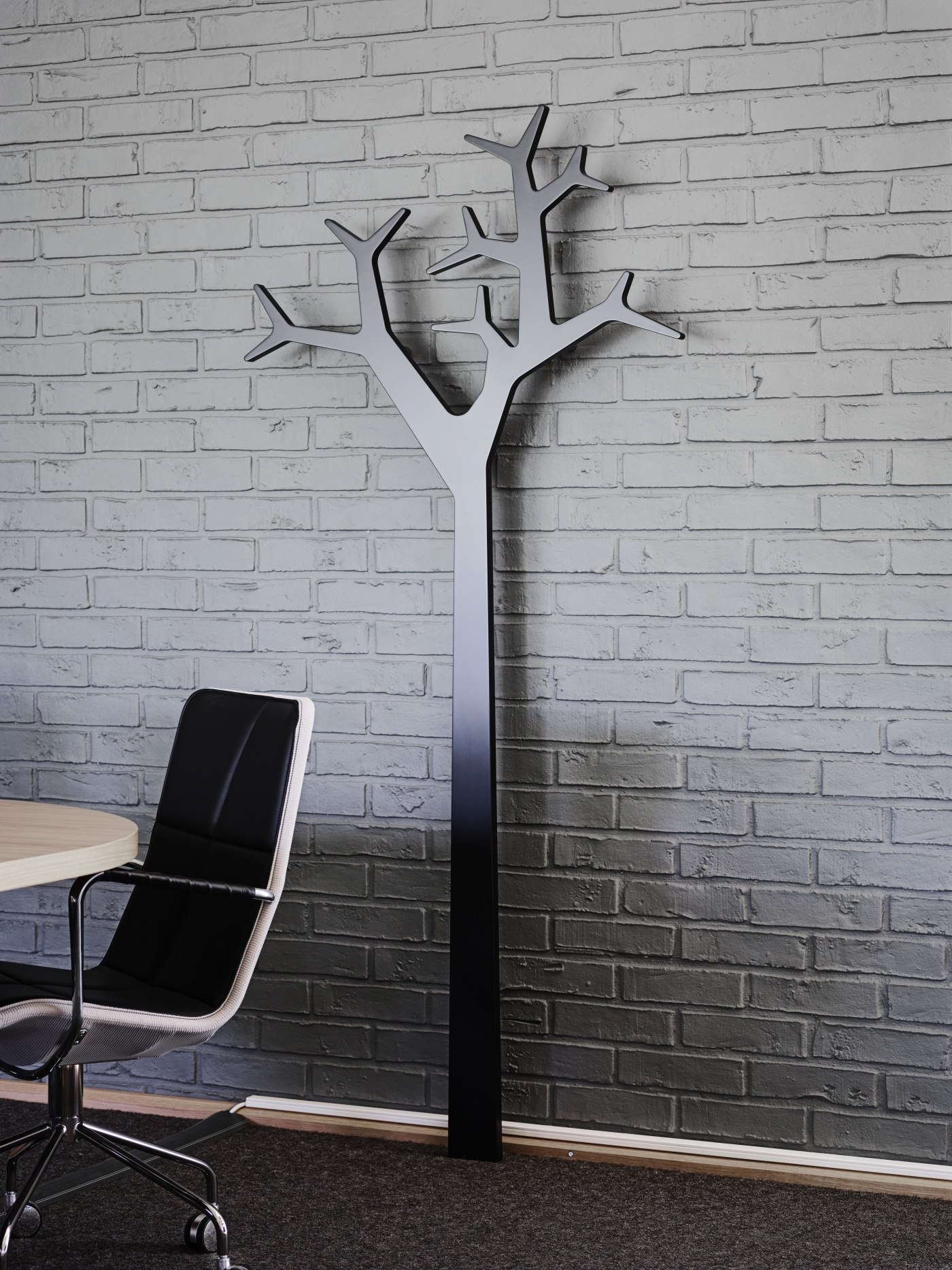 Tree Wall Coat Stand 194 cm, White