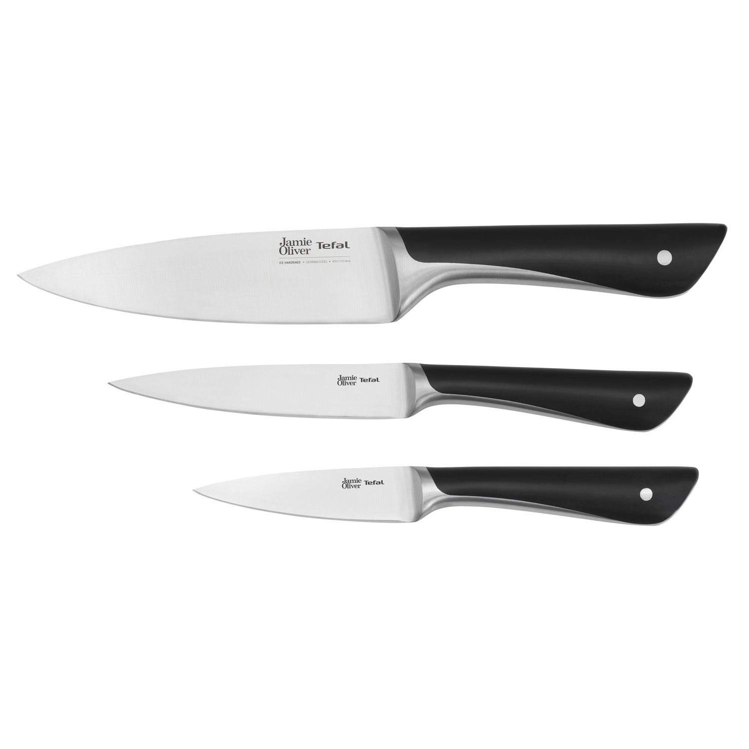 fætter Sølv Kom op Jamie Oliver Knife Set, 3 Pieces - Tefal @ RoyalDesign
