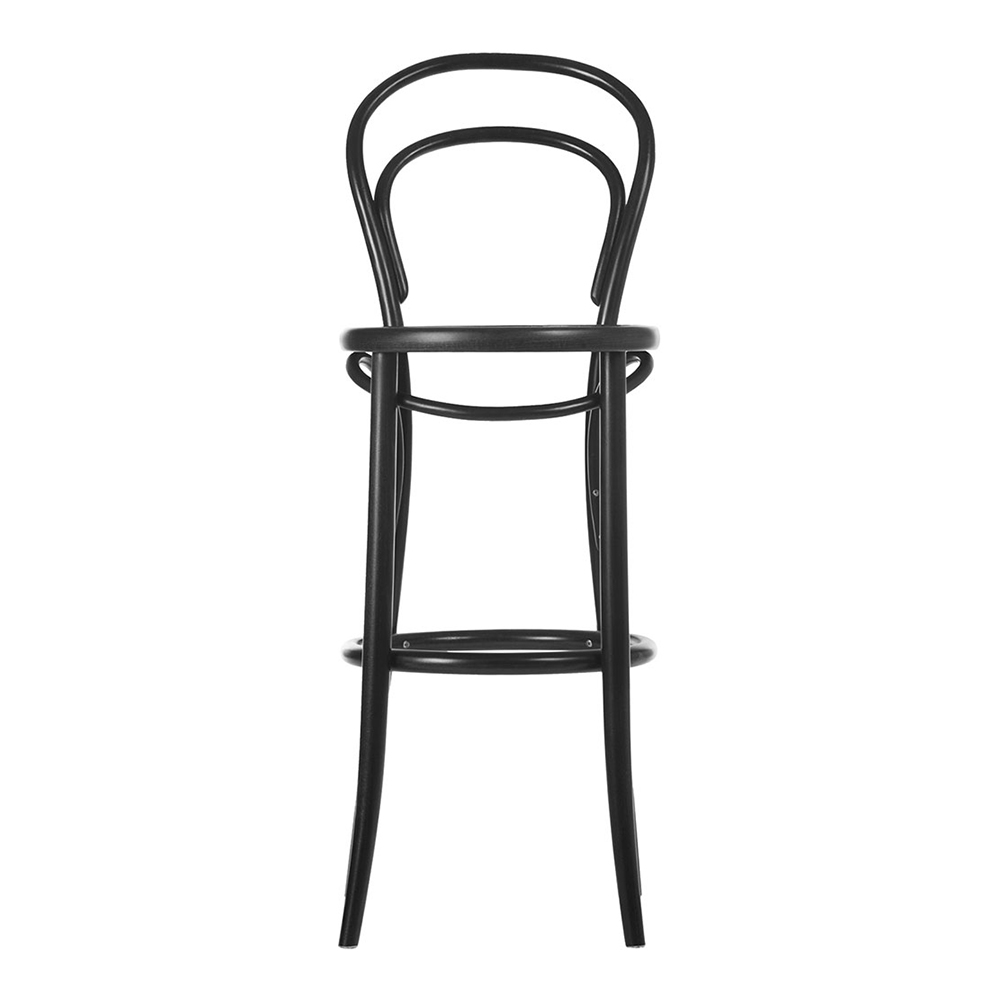 No 14 Barstool 61 cm, Black Grain - TON @ RoyalDesign