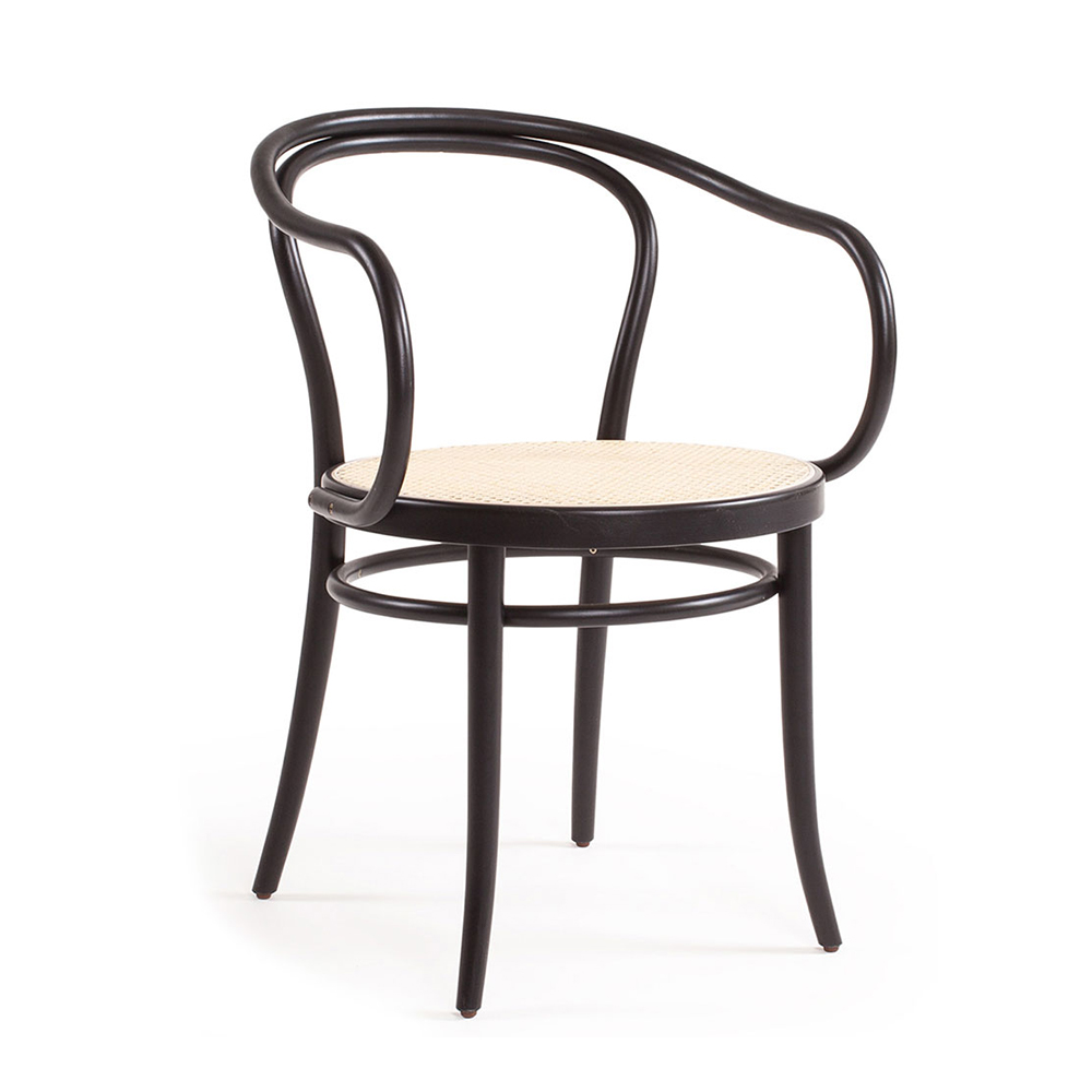 No 30 Armchair Cane, Black Grain