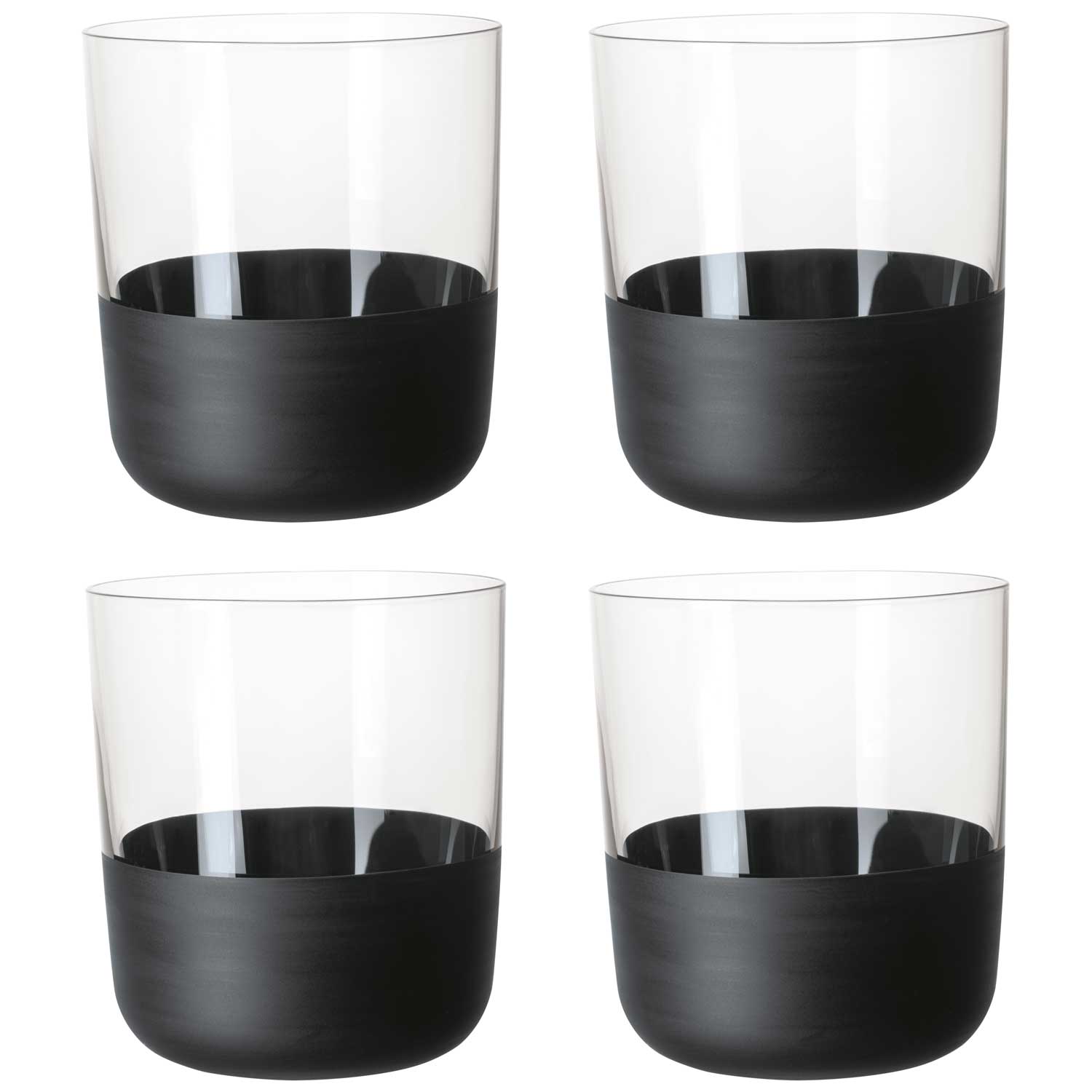 Rabbit Freezable Beer Glasses, 2 Count (Pack of 1), Black