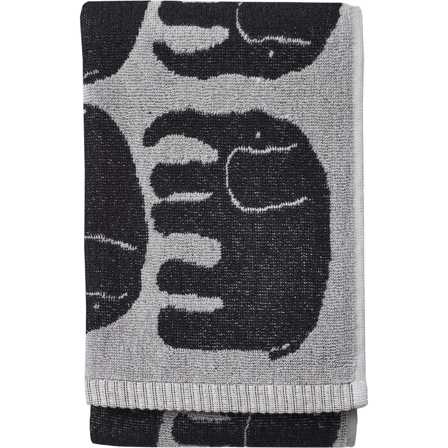Elefantti Towel 50x70 cm, Black/Grey Finlayson RoyalDesign.dk