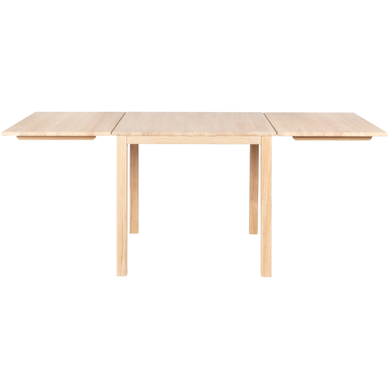 3E Klapbord med Foldeplade, 75x75 cm, Hvidolieret Egetræ - Haslev @ RoyalDesign.dk