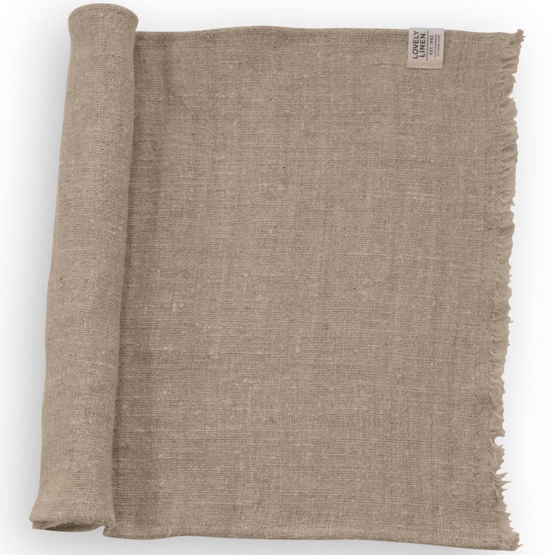 Rustic Raw Natural Beige - Lovely Linen @