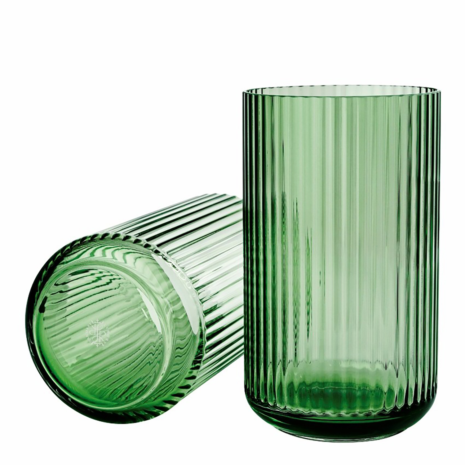 Lyngby Vase Green, cm - Porcelæn @ RoyalDesign.dk