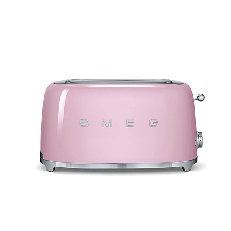 Smeg Toaster 4 skiver, Pastelrosa Smeg RoyalDesign.dk
