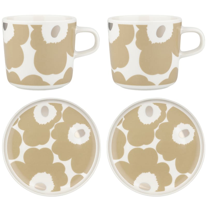 Unikko Lautanen 13,5 cm + Kuppi 20 cl, 2-pakkaus - Marimekko @  