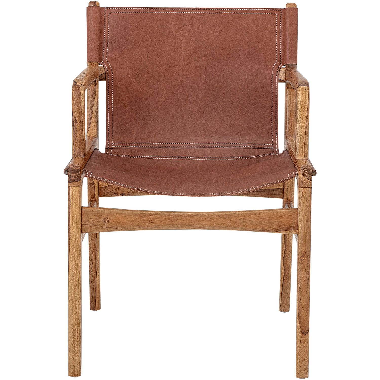 Tan leather sling deals chair