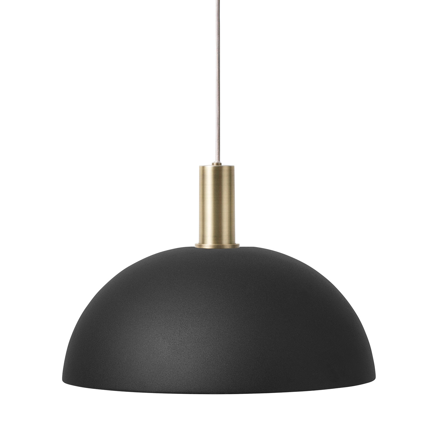 Black brass outlet pendant light