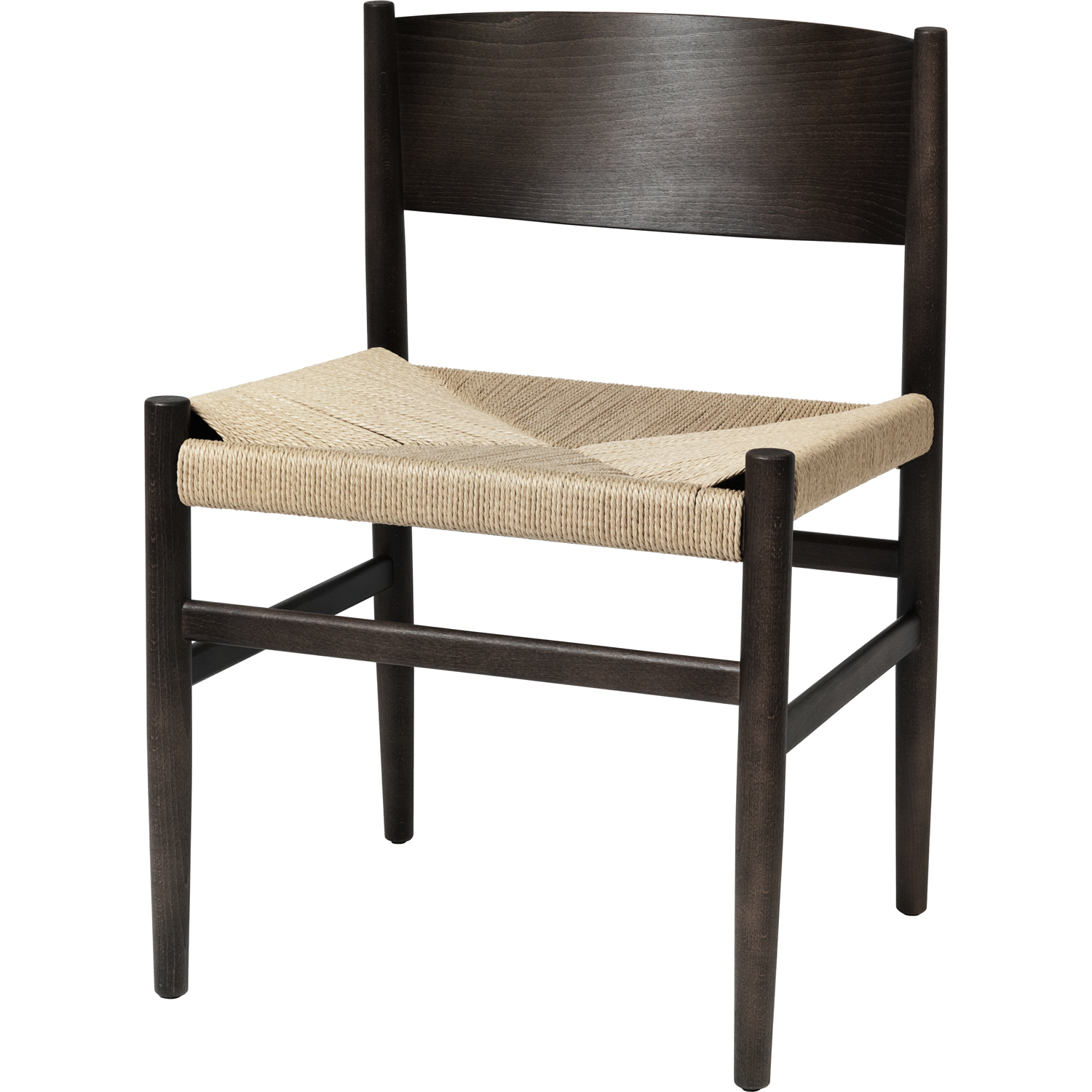 Nestor Chair Sirka Grey Stained Beech Paper String Mater