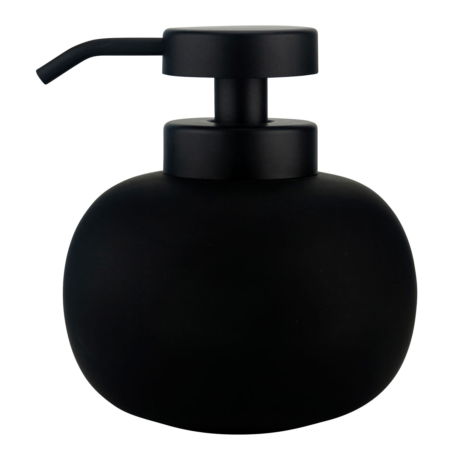 black soap dispenser