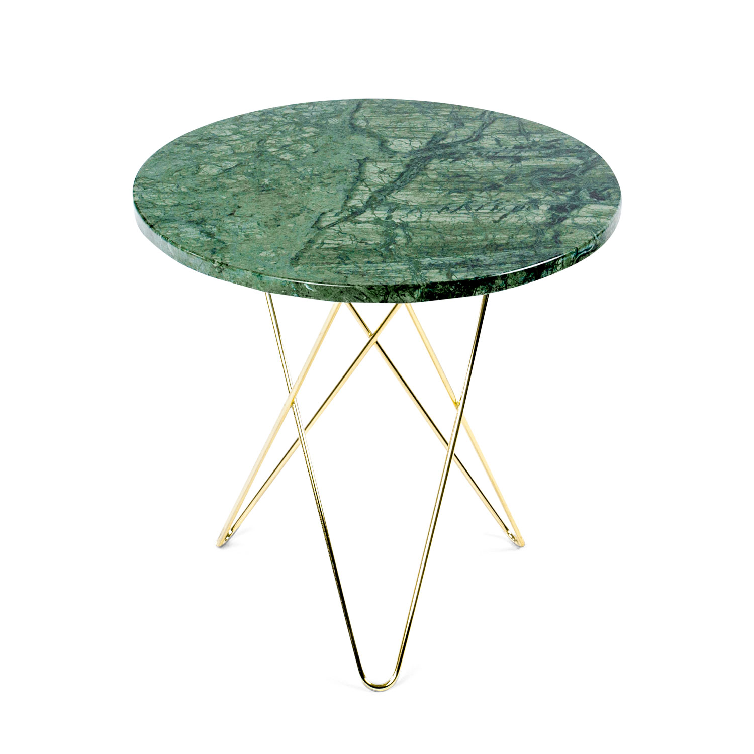 Tall brass on sale side table