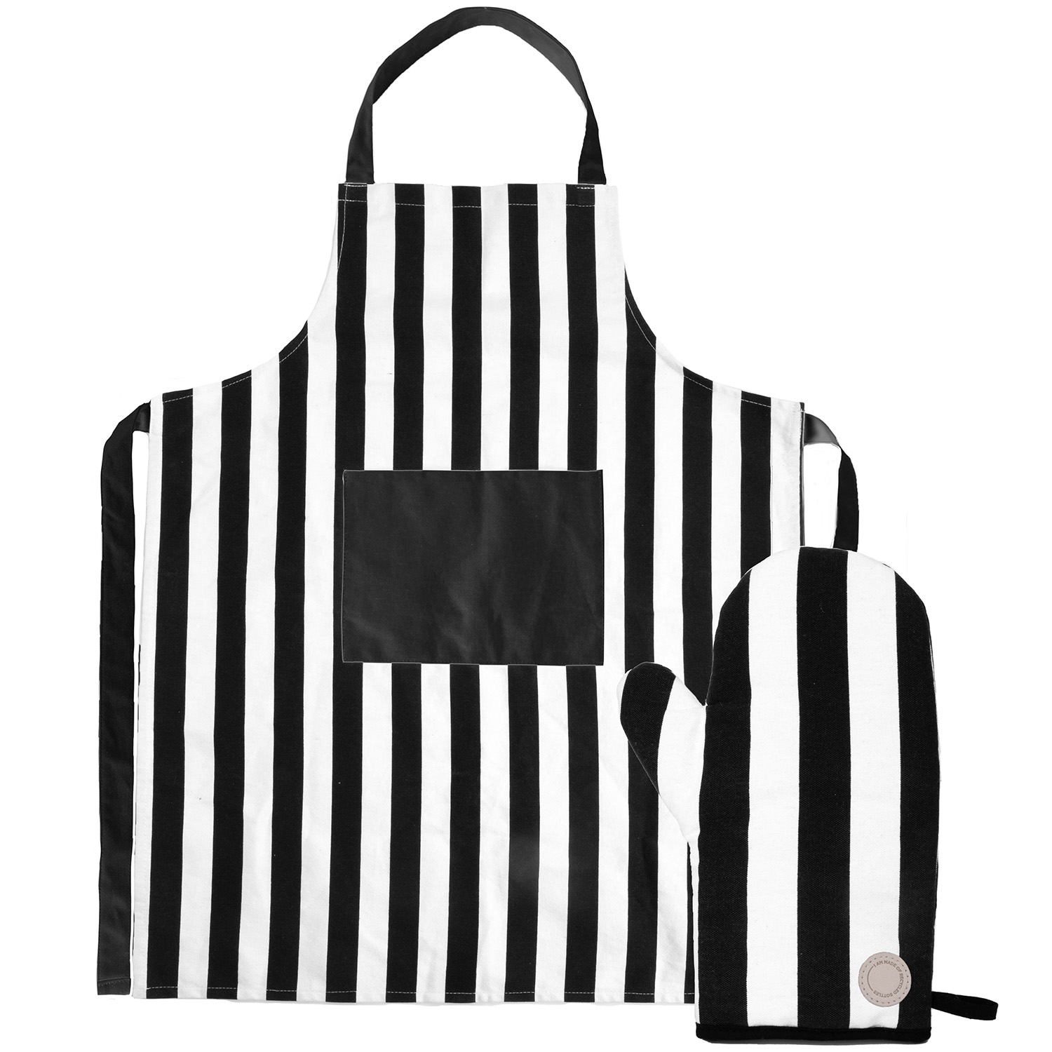 Black and 2024 white apron