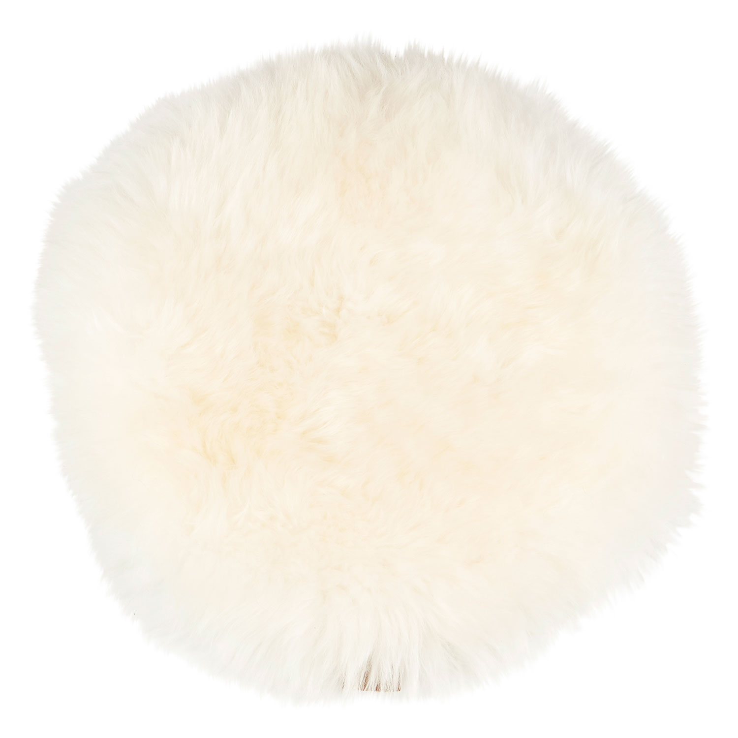 Round white cushion sale