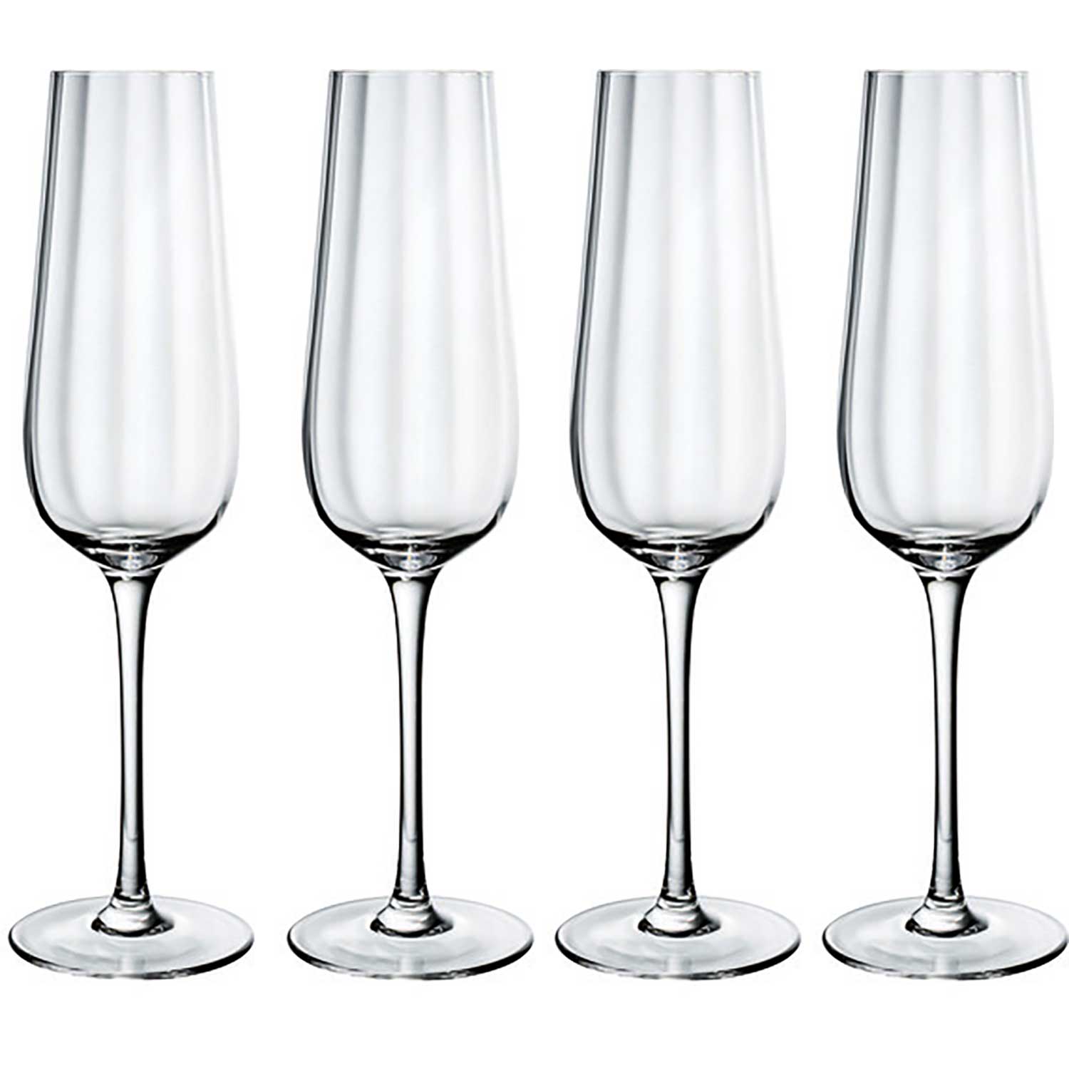 Villeroy & Boch Manufacture Rock Champagne Flute, Set of 4