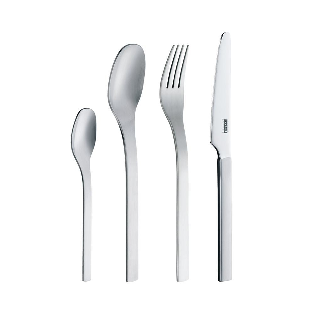 Barcelona Cutlery Set 16 Pcs, Chromium - Bodum @ RoyalDesign.jp