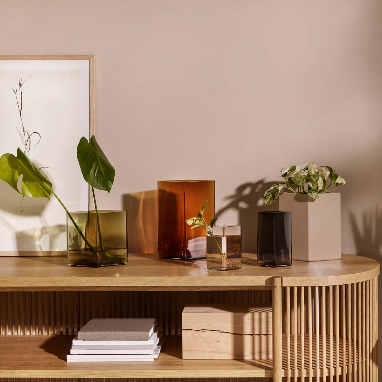  イッタラ Ruutu vase サーモンピンク アルヴァ・アアルトコレクション ベース 160mm サーモンピンク