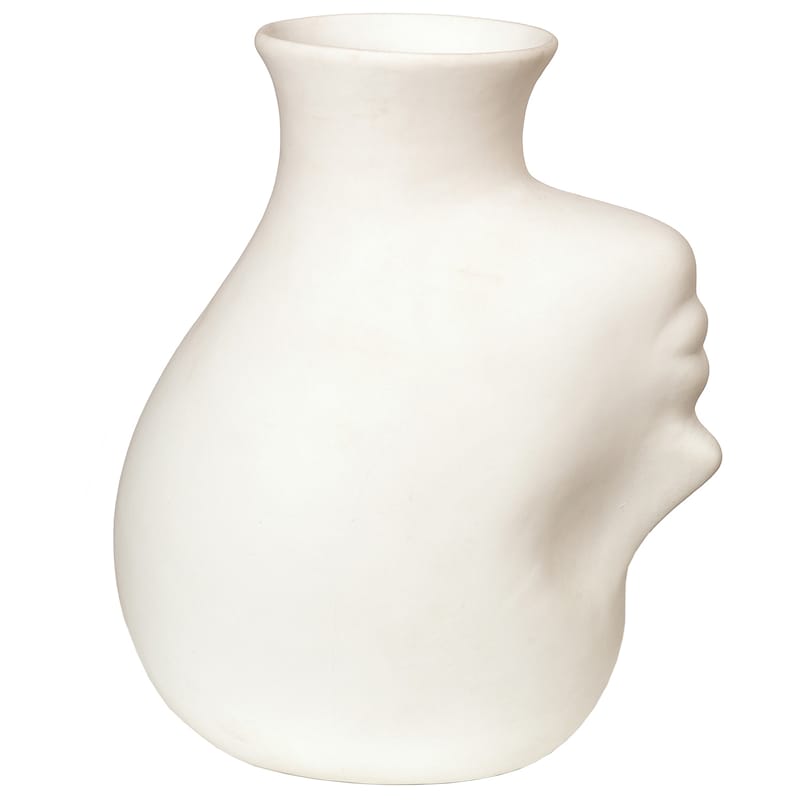 Head Upside Down Vase, White - Pols Potten @ RoyalDesign.jp