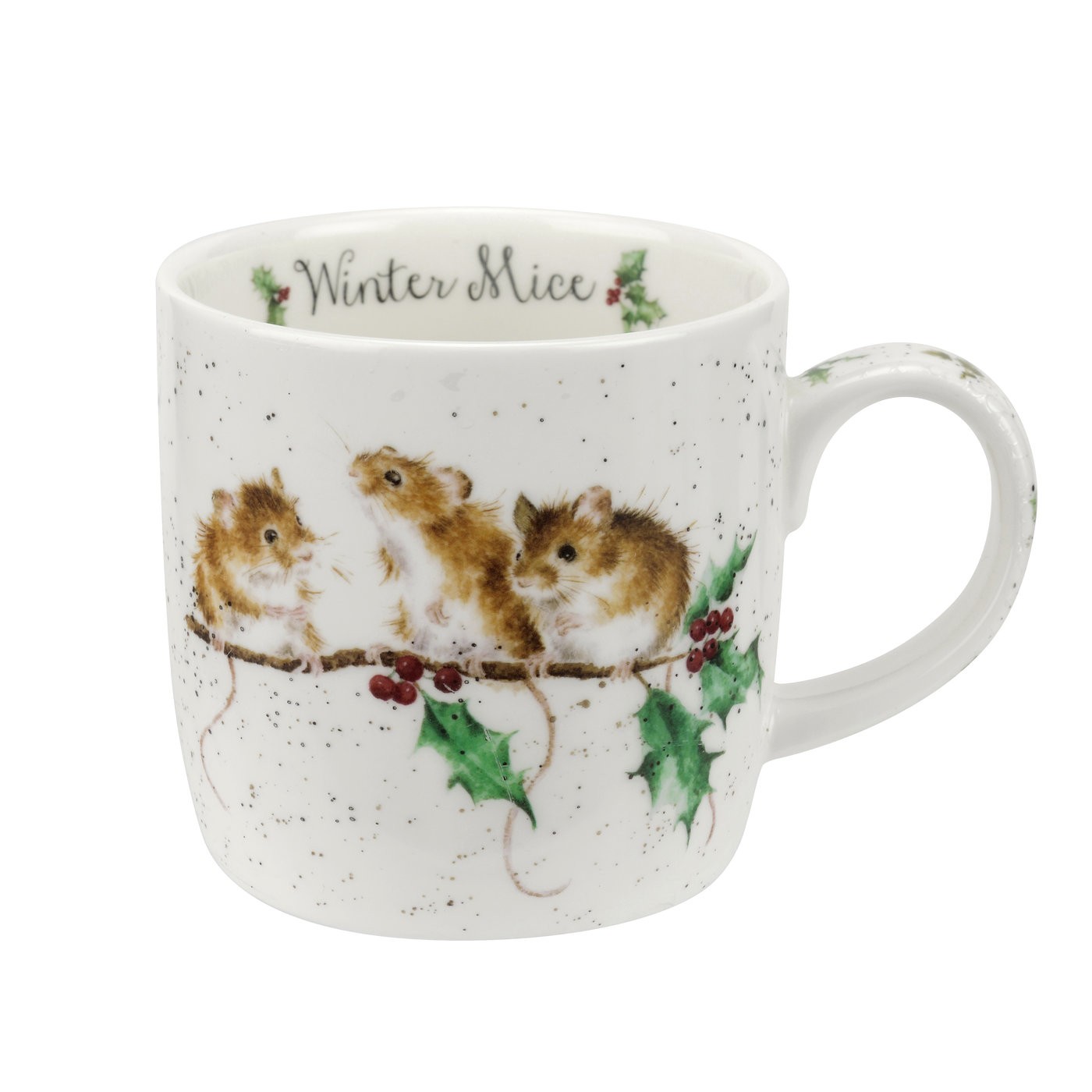 Royal Worcester Wrendale Winter Mice Mug, 31 cl - ロイヤルデザイン