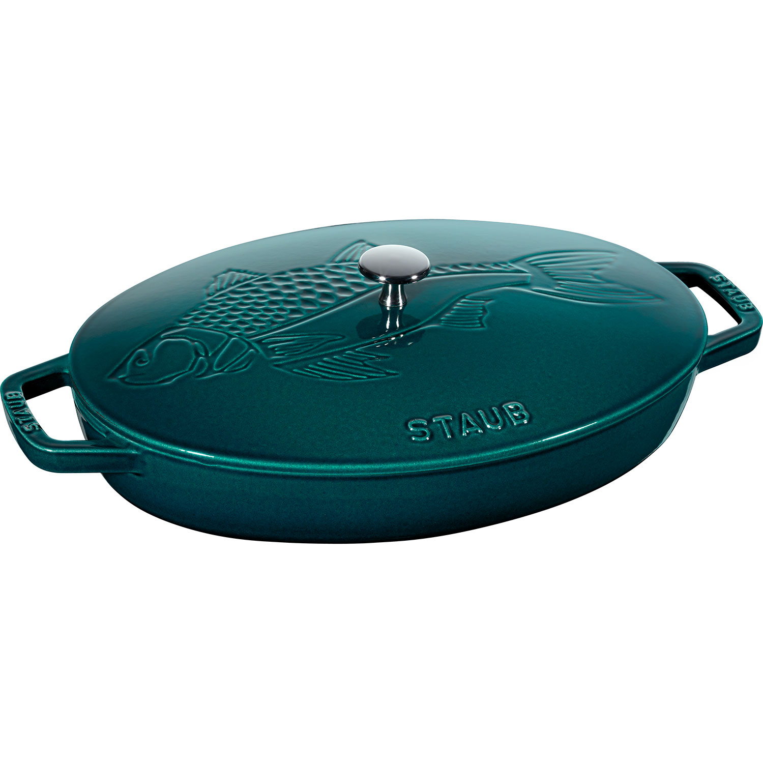 La Mer キャセロール 32 cm ペトロールブルー色 - Staub @ RoyalDesign.jp